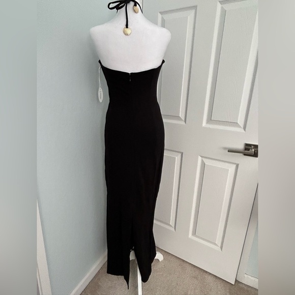 Staud Bardot Cutout Halter Dress M - Picture 5 of 10